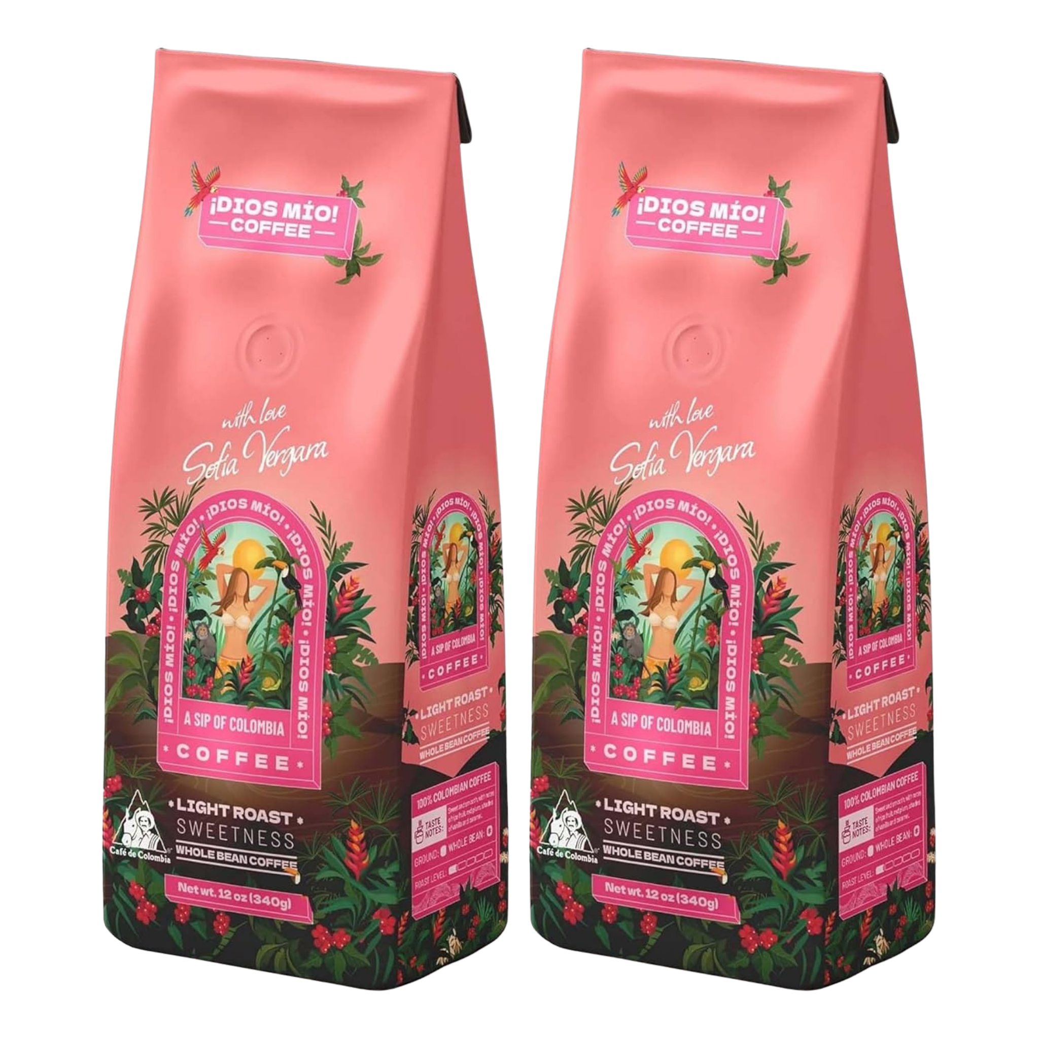 Café en grano – Tostión suave – 340 gr - Pack x2