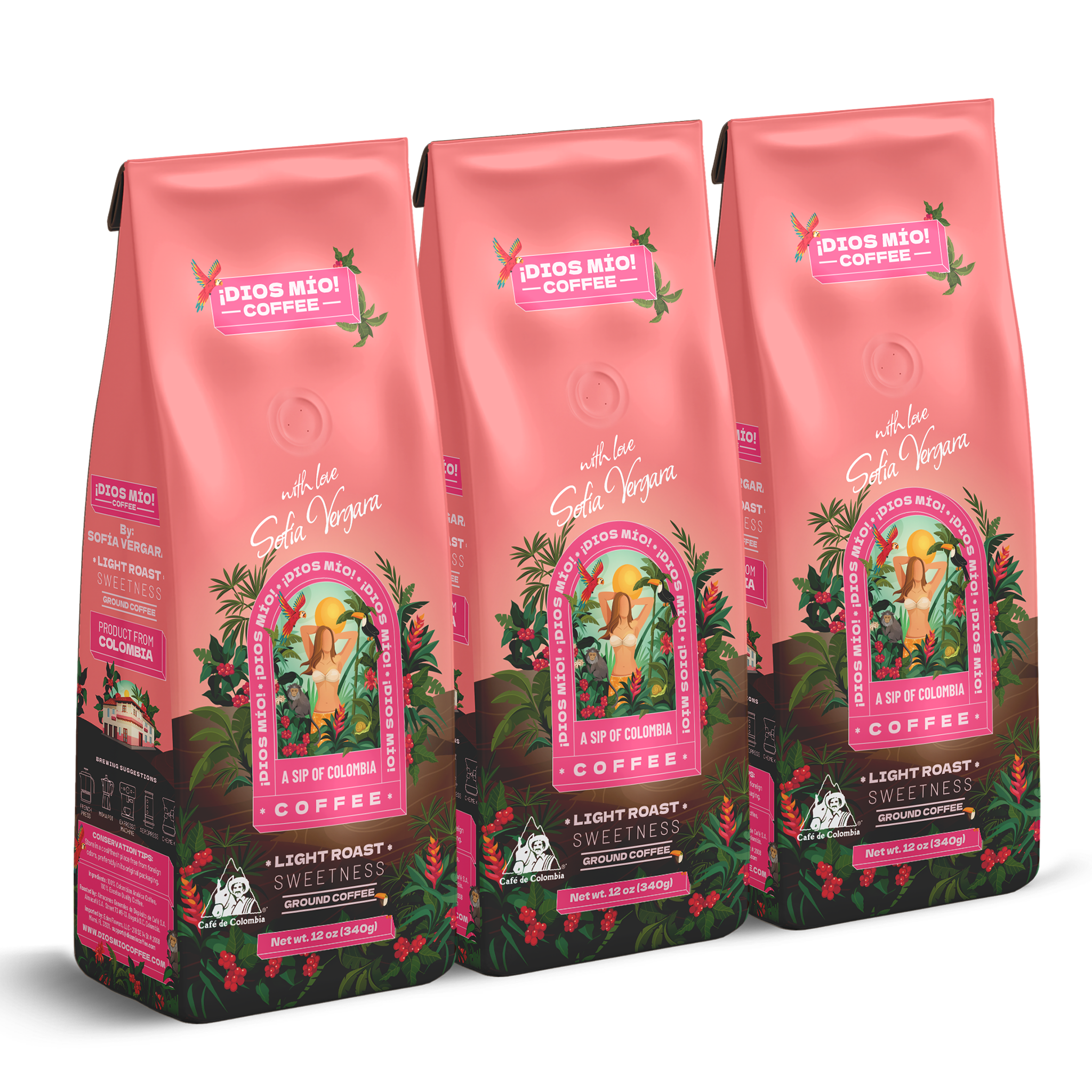 Café molido – Tostión suave – 340 gr - Pack X3