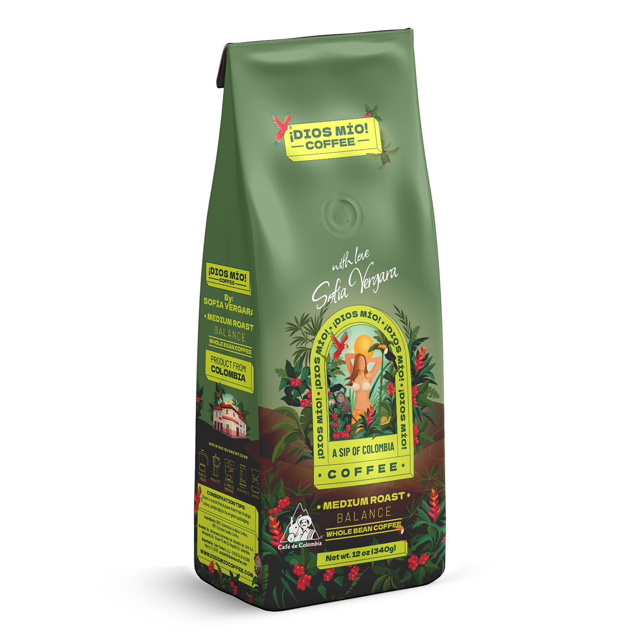 Café en grano – Tostión media – 340 gr