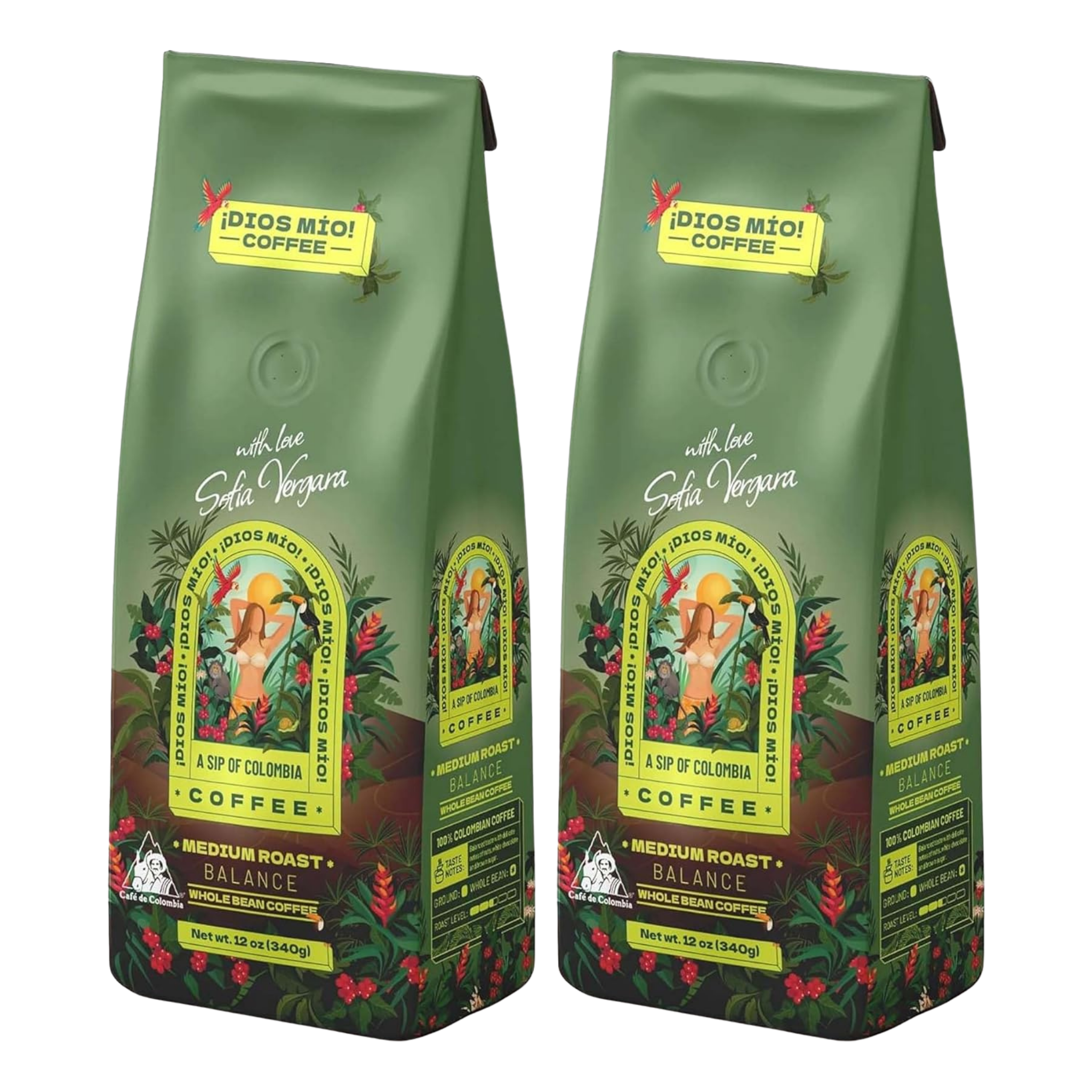 Café en grano – Tostión media – 340 gr - Pack x2