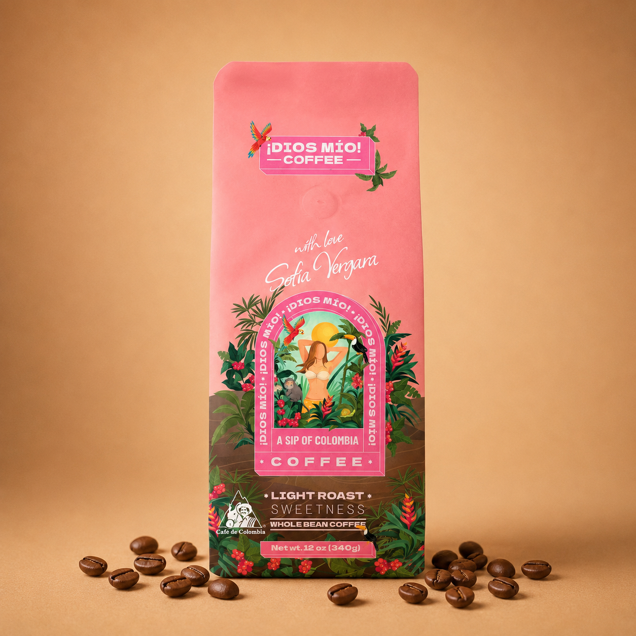 Café en grano – Tostión suave – 340 gr