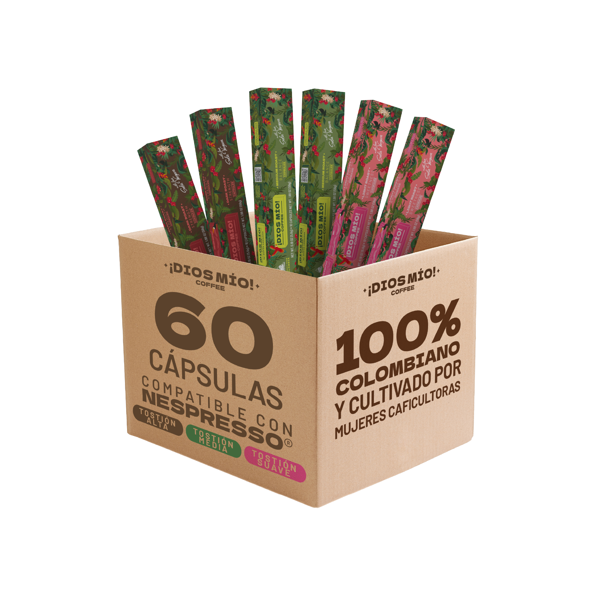 Cápsulas de café - Tostión Mixta - 10 uni - Pack x6