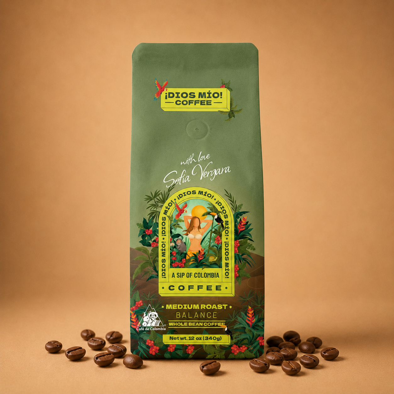 Café en grano – Tostión media – 340 gr