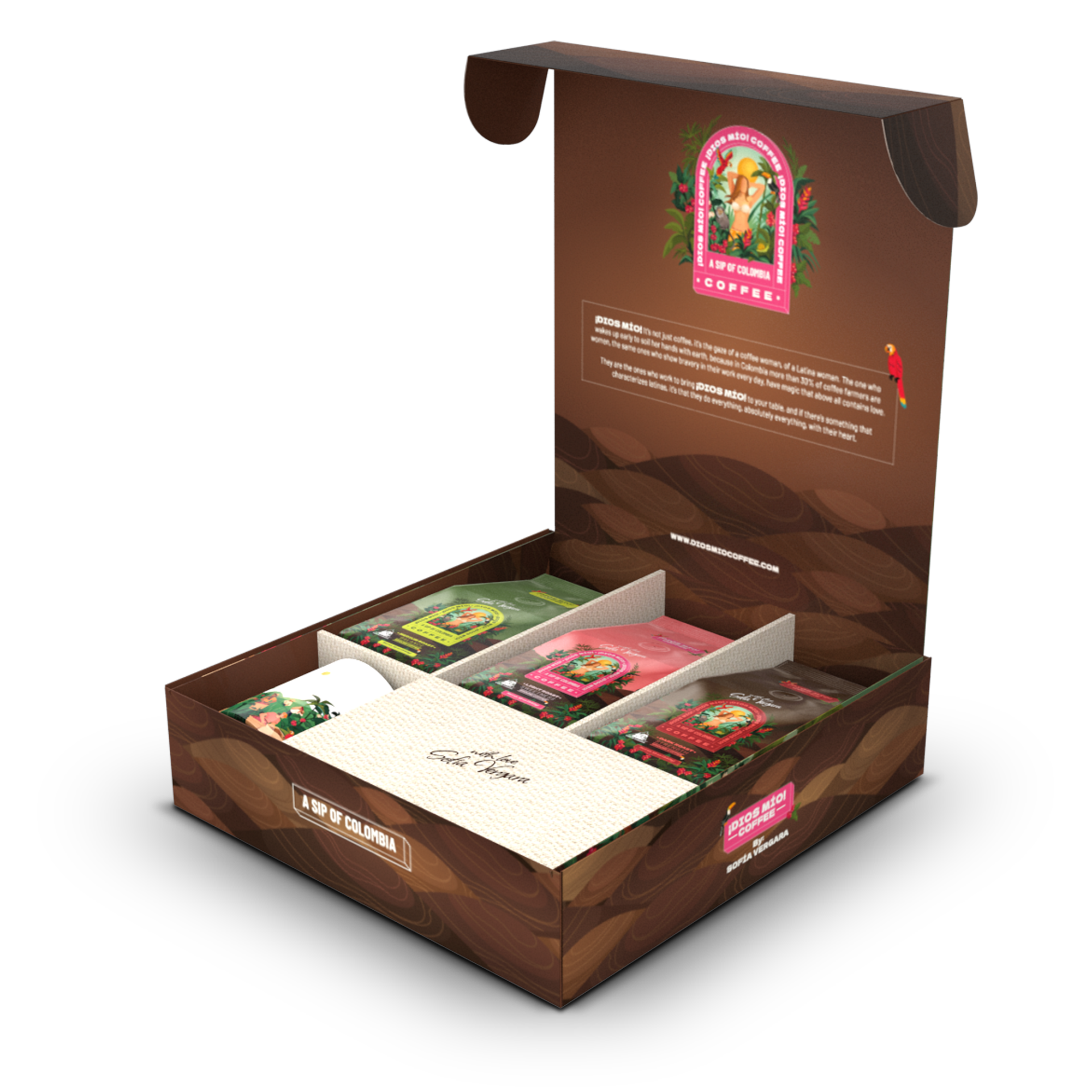 Colombian Journey Kit - Whole Bean Coffee Mixed Roast X3 + Mug