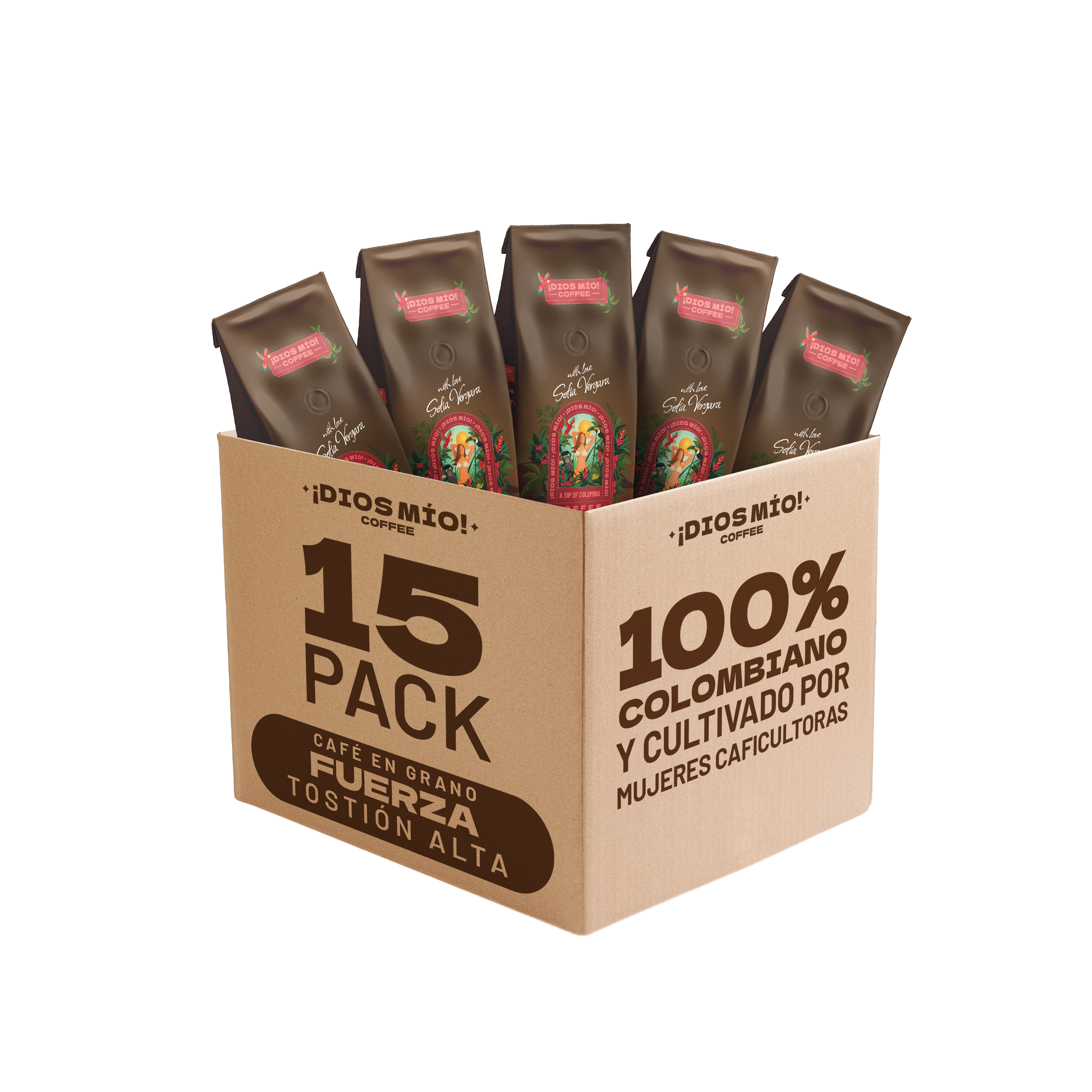 Café en grano- Tostion Fuerte - 12 Oz bag - Pack x15