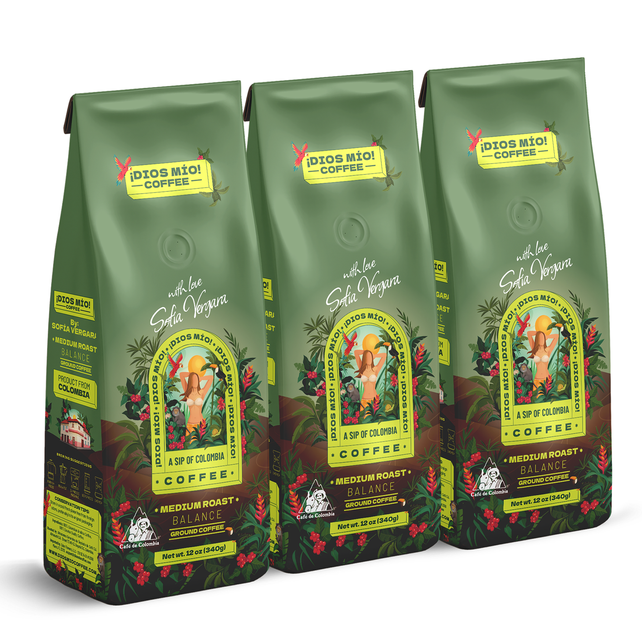 Café molido – Tostión media – 340 gr - Pack x3